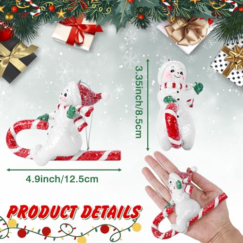 EnrichFun 2026 Figurines Christmas Decorations Resin Décor for Tree Hanging Ornament, Holiday Winter Indoor Home Table Decor Xmas Gifts, Snowman, 4.9 in - color: Snowman