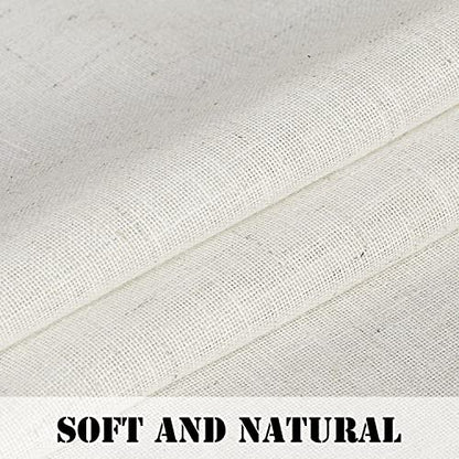 H.VERSAILTEX Heathered Natural - color: Heathered Natural, size: 52"W x 96"L (Pack of 2)