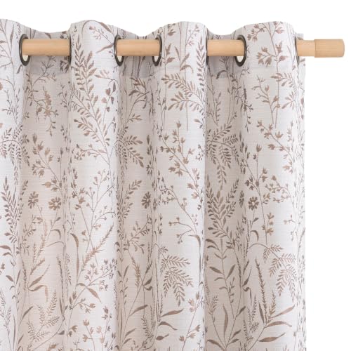 BGment Mocha Linen Curtains for Living Room 72 Inch Length 2 Panels - color: Mocha, size: 52"W x 72"L (Pack of 2)