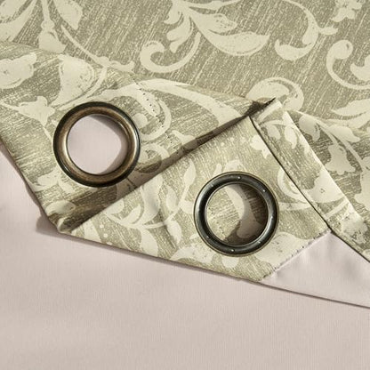 jinchan Sage Floral Curtians 72 Inch Room Darkening Grommet 2 Panels - color: *Dusty Sage, size: 50"W x 72"L (Pack of 2)