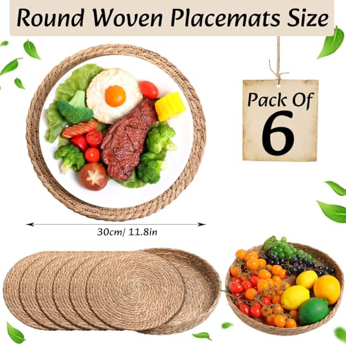 Boho Table Runner and Placemats Set, 6 Sets, Black A, 12x72 - color: Black a, size: 12x72"