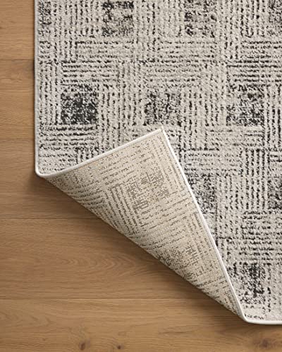 Loloi Kamala Grey/Graphite 6'-7" x 9'-6" Area Rug - color: Grey / Graphite, size: 6'7" x 9'6" (Rectangular)