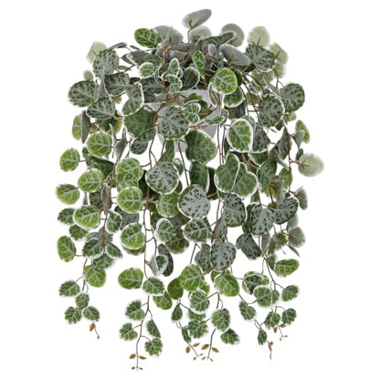 Briful Artificial String of Hearts Plant in Plastic Pot, 15inch Green - color: Green-plastic White Pot