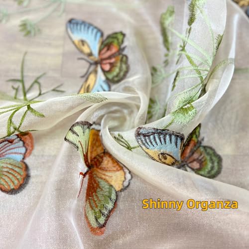 AiFish Embroidered Butterfly Window Floral Sheer Curtains for Kids Room Country Style Dandelion Pattern Rod Pocket Tulle Gauze Voile Panel Drapes for Living Room 1 Panel W39 x L63 inch - size: 39"W x 63"L (Pack of 1)