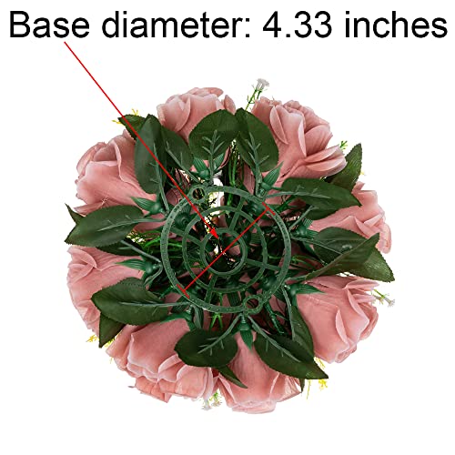 Flower Centerpieces for Wedding Tables: Dusty Rose, 2 Packs - color: Dusty Rose