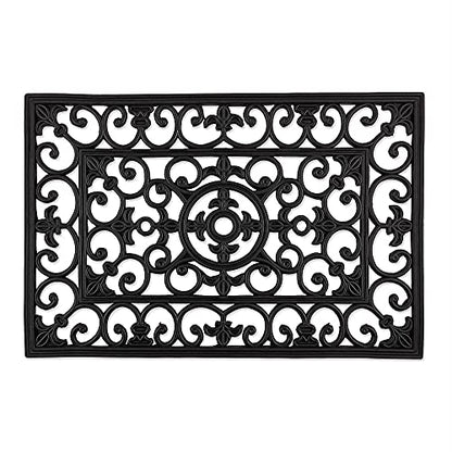 DII High Traffic All-Weather Rubber Doormat, 18x30, Natural Wrought Iron - color: Natural Wrought Iron, size: 1'6" x 2'6" (Rectangular)