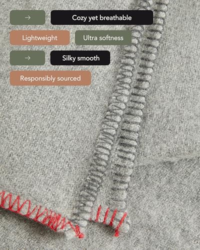 UnHide Knit Alpaca Blanket, Ultra-Soft and Lightweight Throw Blanket - color: Silver Fox, size: Alpaca (60" x 80")