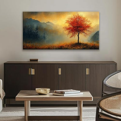 Modern Wall Art For Living Room Painting Modern Gold Landscape 24" X 48" - color: ZXJ9C, size: 48"L x 24"W