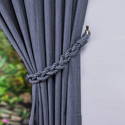 Curtain Tieback Hooks, Bronze, 4 Pack - color: Bronze, size: 4 Pcs