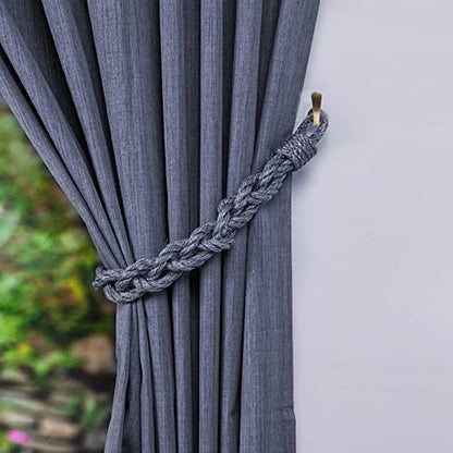 Curtain Tieback Hooks, Bronze, 4 Pack - color: Bronze, size: 4 Pcs