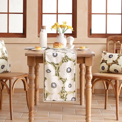 bilin gaier Designer French Linen Small Table Runner,63"x12"-Hidaka - color: Hidaka, size: 12"*63"