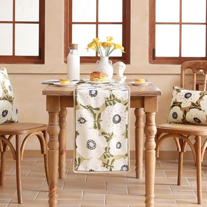 bilin gaier Designer French Linen Table Runner,87"x12"-Hidaka - color: Hidaka, size: 12"*87"