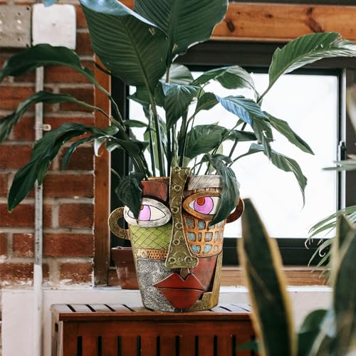 Midogaigai Abstract Face Planter Pots for Indoor Plants&Flowers Home Decor - style: Classic