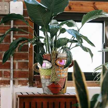 Midogaigai Abstract Face Planter Pots for Indoor Plants&Flowers Home Decor - style: Classic