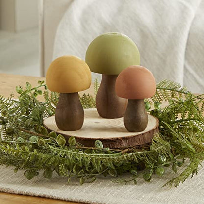 Your Heart's Content Wood Mushrooms, Set of 3 (Woodland Paint 3) - color: Woodland 3