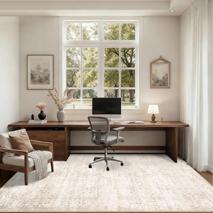 4x6 Area Rugs Living Room: Washable Rug for Bedroom Beige Brown - color: Beige Brown, size: 4' x 6' (Rectangular)