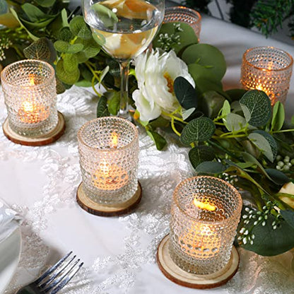 48 Pack Votive Candle Holders, Tea Light Candle Holders for Centerpieces - color: Clear, size: 2x2.5IN