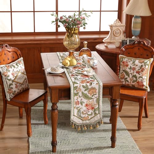 Patdrea Designer Elegant French Velvet Table Runner,12"X71"-Santiago A - color: Santiago a Velvet, size: 12"*71"