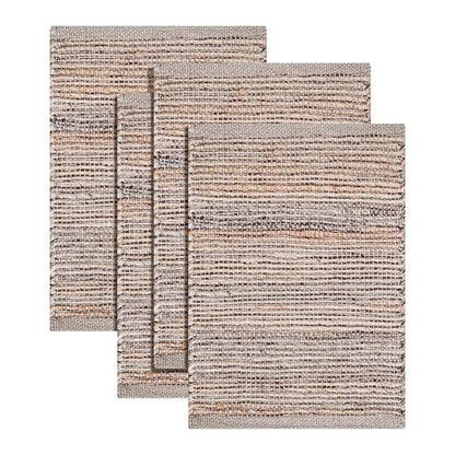 Cotton/Jute Placemats Set of 4-13x19 Inch - Natural - Brown - color: Natural - Brown