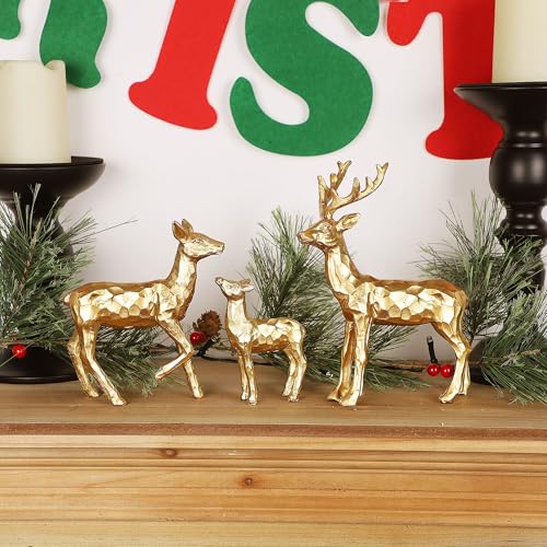 Lulu Home 3 PCS Christmas Tabletop Decorations, Family Style - style: 3 Families