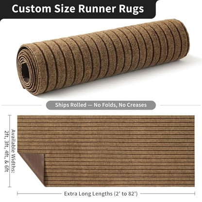 MIDUO 2ft x 6ft Runner Rug, Non Slip Indoor Outdoor Rugs for Hallway