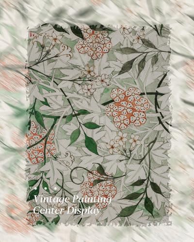 HUARCEY Extra Large Wall Art William Morris Botanical Canvas Prints 36x54In - color: Jasmine Pattern, size: 54"L x 36"W