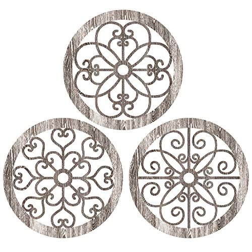 Blulu 3 Pcs Thicken Rustic Wall Decor, Wood Hanging Decor, Popular Style - color: Popular Style