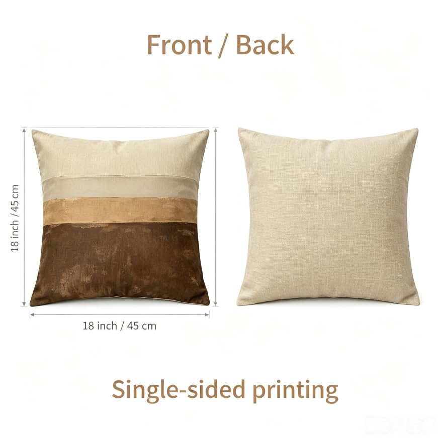 Linen Throw Pillow Covers Set of 2, 18x18in Stripe - color: A20001, size: 18" x 18" (Pack of 2)