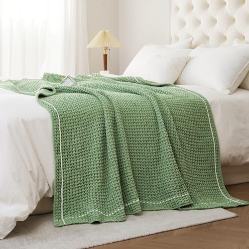 WESHIONGOO Throw Blanket for Couch Sage Green, 50"*60" - color: Sage Green