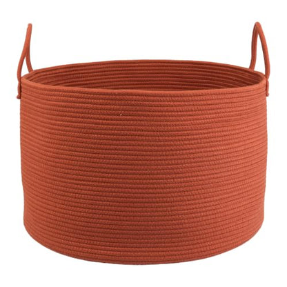 XUANGUO 66L Large Blanket Basket, Round Cotton Rope Basket, Rustic - color: rustic