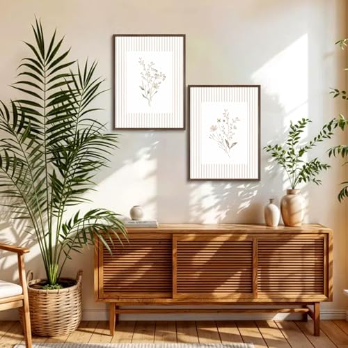 LYVTEU Wildflower Wall Art, 12X16 Inch Unframed, 2Pcs - size: 12"Wx16"H