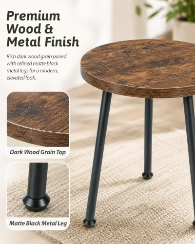 GENTINGBRO plant stand indoor 5 pack wood plant stool set mid century