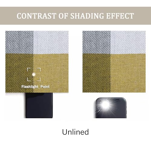 always4u Yellow Check Curtains Plaid Farmhouse Window Curtains Grommet Drapes for Living Room Bedroom 2 Panels 54 * 63 Inches - color: Yellow, size: 54"W x 63"L (Pack of 2)