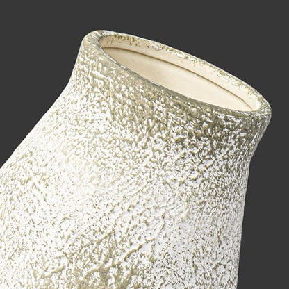 Grey Rustic Ceramic Vase, 11 Inch - color: Rustic Gray, size: 11 inch