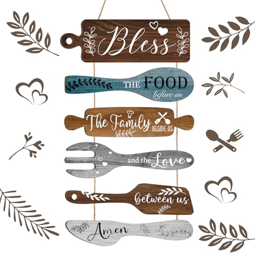 Wall Art Decor, Wooden, for Kitchen Dining Room, Farmhouse Rustic - style: Kitchen