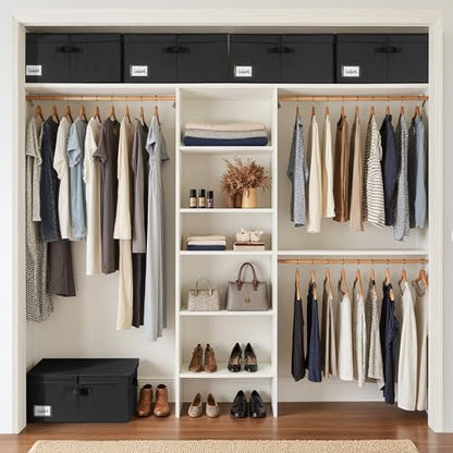 GRANNY SAYS Extra Large Storage Bins with Lids, Closet Bins, Black - color: Black, size: Extra Large - 2 Pack