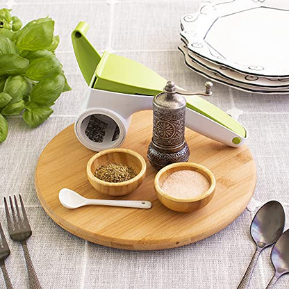 TB Home 10 Inch Bamboo Lazy Susan Turntable for Kitchen, Cabinet or Pantry - size: 10" Lazy Susan