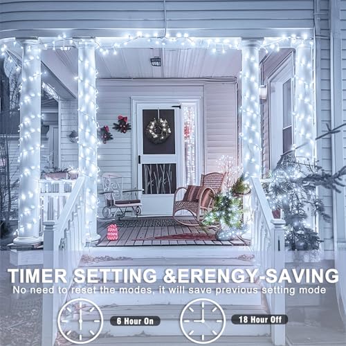 40FT 120 LED String Lights Indoor, White Christmas Lights Outdoor - color: Cool White, size: 40FT 120LED