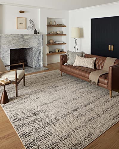 Loloi Darby Oatmeal/Charcoal 2'-7" x 4' Accent Rug - color: Oatmeal / Charcoal, size: 2'7" x 4' (Rectangular)