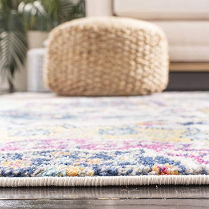 SAFAVIEH Madison Collection Runner Rug - 2'3" x 8', Cream & Multi, Boho Chic Glam Paisley Design, Non-Shedding & Easy Care, Ideal for High Traffic Areas in Living Room, Bedroom (MAD600B) - color: Cream/Multi, size: 2'3" x 8' (Runner)