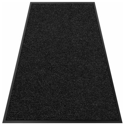 koloko 2ft x 6ft Durable Dirt Trapper Front Door Mat Outside Entrance - color: Black Pebble, size: 2 FT x 6 FT