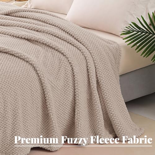Whale Flotilla Extra Large Soft Fleece Throw Blanket for Couch - color: Camel, size: Throw(50x70 In)