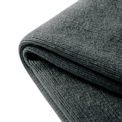 Homiest Charcoal Grey Knitted Throw Blanket with Fringe, 50x60 Inch - color: Charcoal Grey, size: 50" x 60"