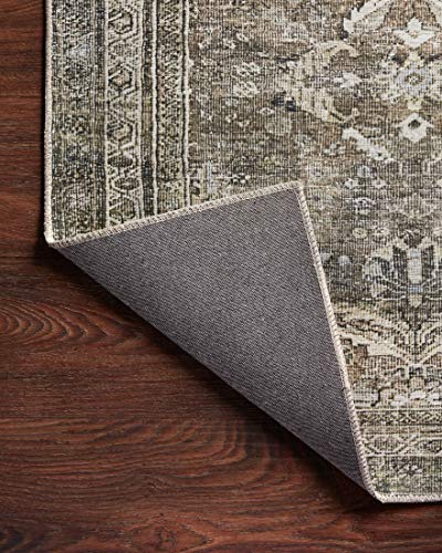 Loloi Layla Antique/Moss 7'-6" x 9'-6" Area Rug - color: Antique / Moss, size: 7'6" x 9'6" (Rectangular)