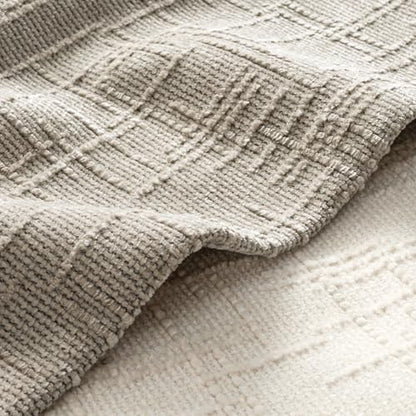 MIULEE Chenille Textured Throw Pillow Covers Light Brown 18x18 Set of 2 - color: Light Brown, size: 18" x 18" (Pack of 2)