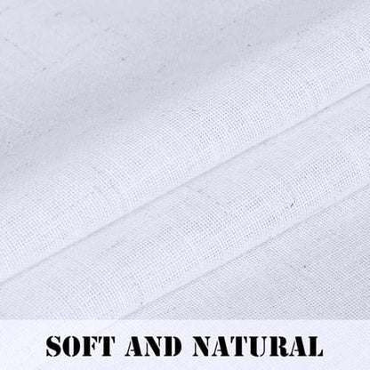 H.VERSAILTEX Bright White, 52 inch W X 96 inch L - color: Bright White, size: 52"W x 96"L (Pack of 2)
