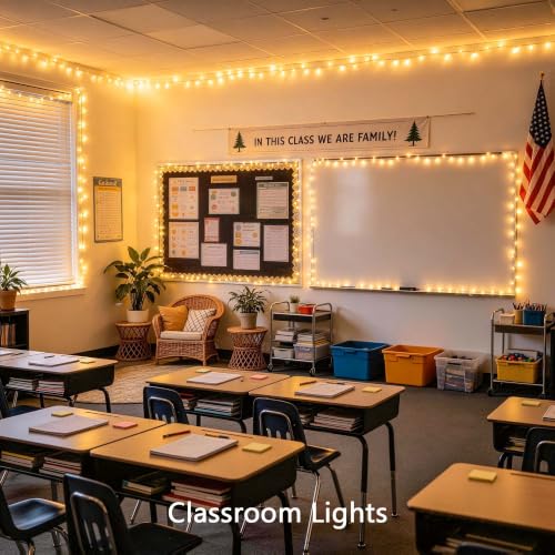 JMEXSUSS 100 LED String Lights Indoor Bedroom Warm White Christmas Lights - color: Warm White, size: 100 LED