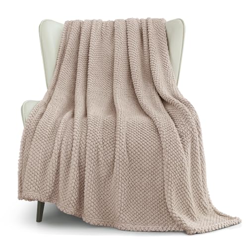 Whale Flotilla Extra Large Soft Fleece Throw Blanket for Couch - color: Camel, size: Throw(50x70 In)