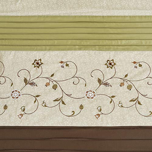 Madison Park Serene Shower Curtain for Bathroom, 72 x 72, Green - color: Green, size: 72"W x 72"L (Pack of 1)