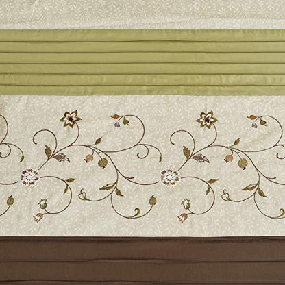 Madison Park Serene Shower Curtain for Bathroom, 72 x 72, Green - color: Green, size: 72"W x 72"L (Pack of 1)